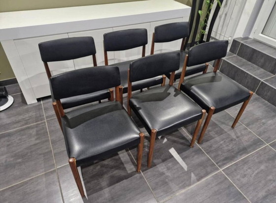 Image 1 of Skandinavische Suite Von 6 Stühlen Von Zetel Behaagt, 1970er Jahre