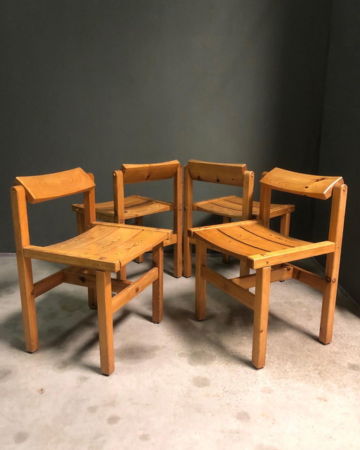 4x Stange Bruk Stühle von Edvin Helseth