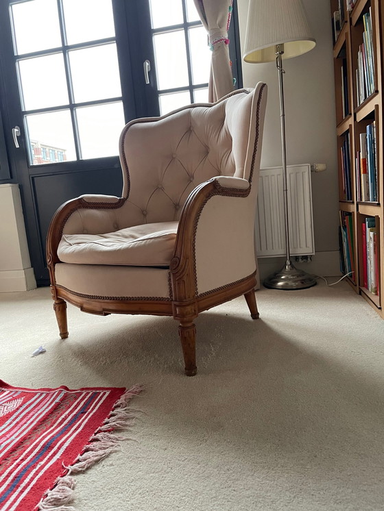 Image 1 of 2x alte Stühle Bergères Fauteuil