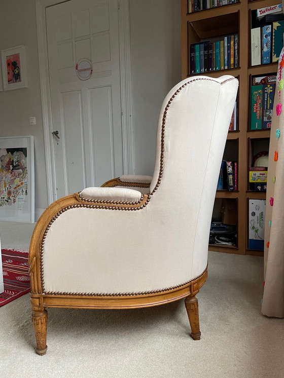 Image 1 of 2x alte Stühle Bergères Fauteuil