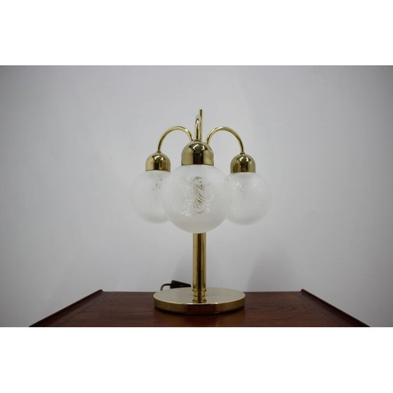 Image 1 of Tischlampe aus Glas von Preciosa, Tschechoslowakei 1980