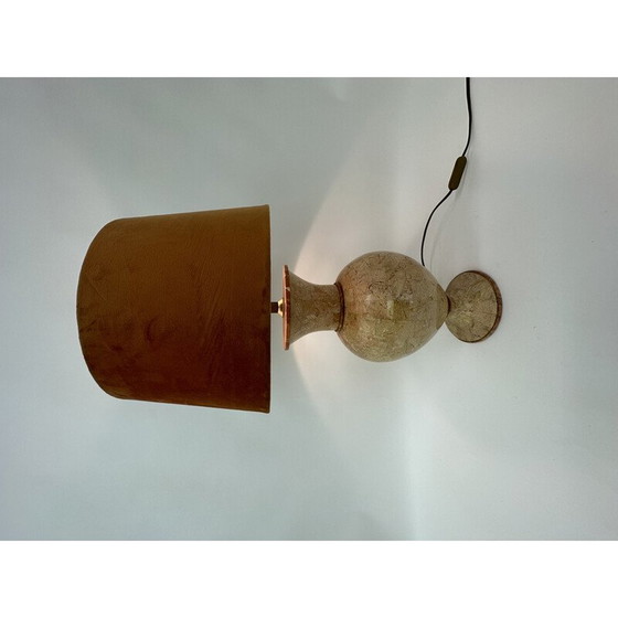 Image 1 of Vintage-Tischlampe aus mosaikartigem Marmor von Maitland Smith, 1970