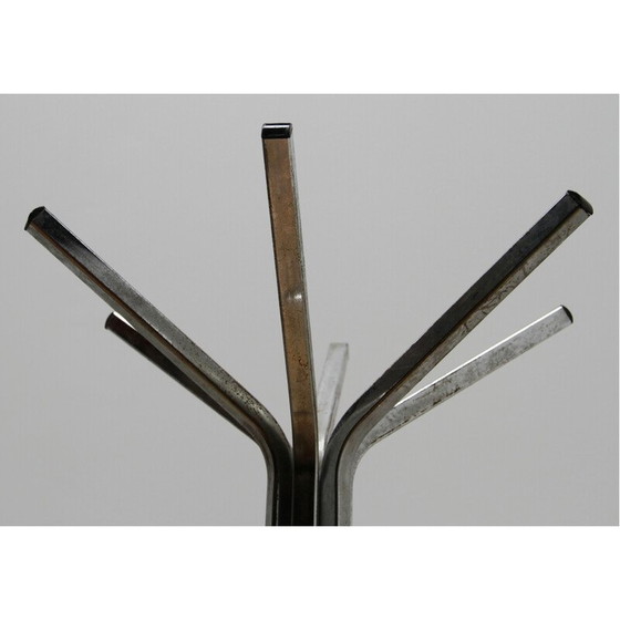 Image 1 of Vintage-Garderobe aus verchromtem Stahl, 1970