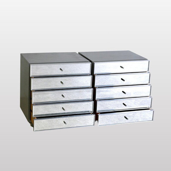 Image 1 of Paar Vintage Kommoden mit 5 Schubladen, Deutschland 1980