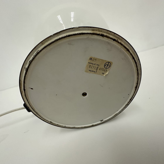Image 1 of Tischlampe Space Age aus Milchglas mit Chrom, 1970er Jahre