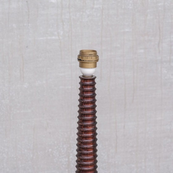 Image 1 of Vintage Stehlampe aus gedrechseltem Holz, Frankreich 1940