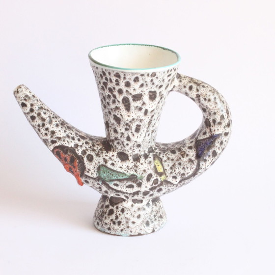 Image 1 of Marius Bessone Freiform-Keramik-Vase, Vallauris 1950S