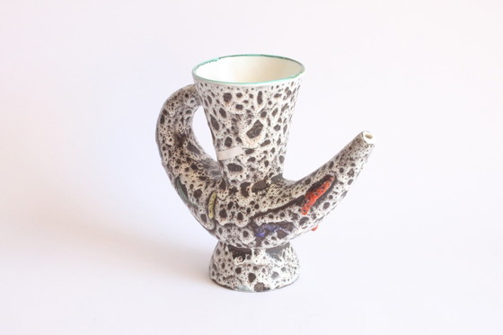 Image 1 of Marius Bessone Freiform-Keramik-Vase, Vallauris 1950S