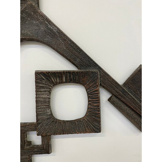 Image 1 of Brutalistische Wandskulptur aus der Mid-Century-Zeit