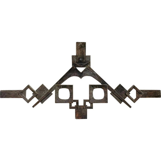 Image 1 of Brutalistische Wandskulptur aus der Mid-Century-Zeit