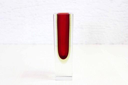 Sommerso Vase Aus Murano-Glas 1970