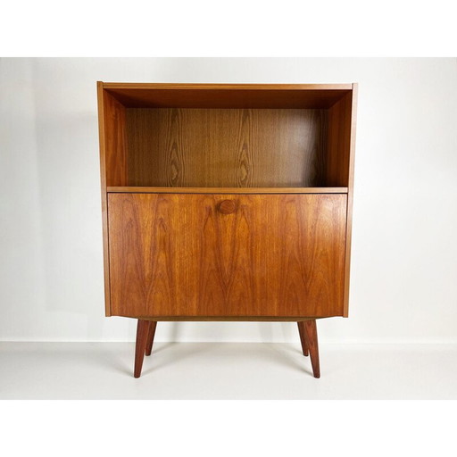 Altes dänisches Teakholz-Highboard, 1960er Jahre