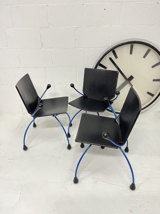 3X Stuhl "Gigi", Pierre Mazairac und Karel Boonzaaijer für Hennie De Jong