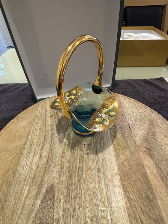 Image 1 of Kleiner Korb Aus Glas