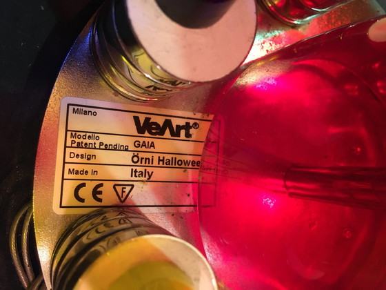 Image 1 of Veart-Artemide Murano-Kronleuchter von Gismondi "Orni Halloween" Memphis Style Modell Gaia - Venexiana