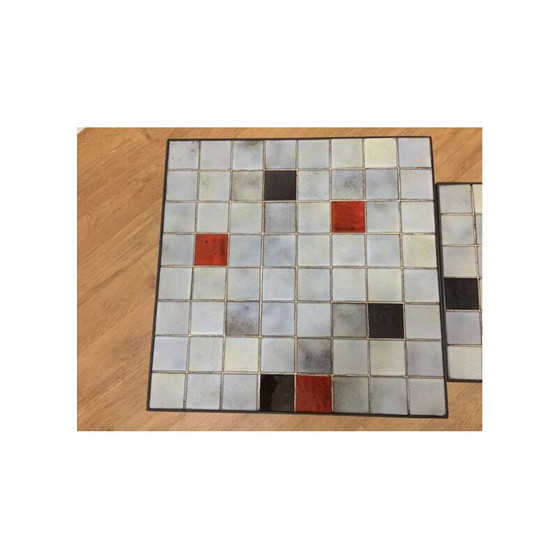 Image 1 of Satz von 3 keramischen Nisttischen von Mado Jolain, 1960