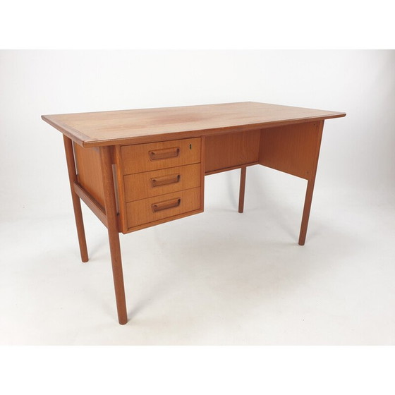 Image 1 of Dänischer Vintage-Schreibtisch aus Teakholz von Gunnar Nielsen Tibergaard, 1960er Jahre