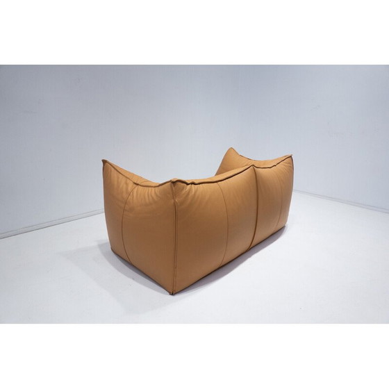 Image 1 of Vintage Sofa "Le bambole" in cognacfarbenem Leder von Mario Bellini für B&B Italia, 1970er Jahre