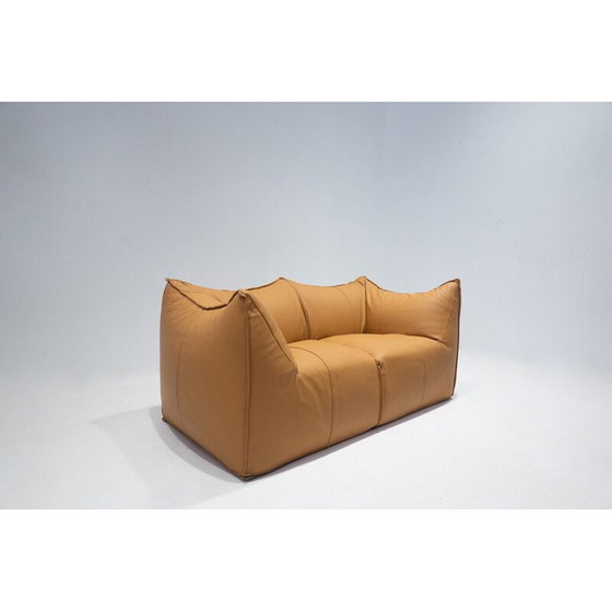 Image 1 of Vintage Sofa "Le bambole" in cognacfarbenem Leder von Mario Bellini für B&B Italia, 1970er Jahre