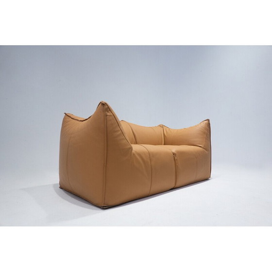 Image 1 of Vintage Sofa "Le bambole" in cognacfarbenem Leder von Mario Bellini für B&B Italia, 1970er Jahre