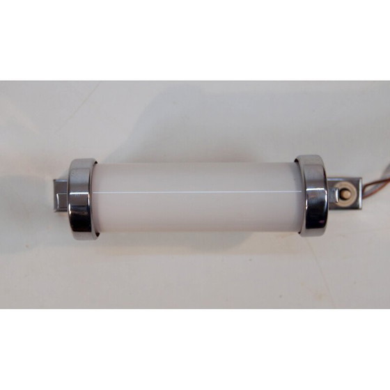 Image 1 of Verchromte Wandlampe im Bauhausstil oder funktionalistisch, Tschechoslowakei 1930