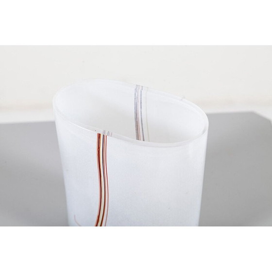 Image 1 of Schöner Satz von 3 Glasvasen aus der Rainbow-Serie, 1970