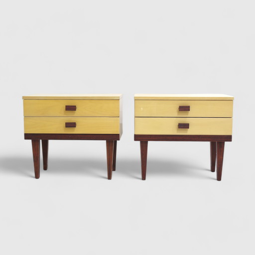 Vintage Nachttisch-Set, 1970er Jahre