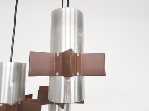 Aluminium Star Shaped Pendelleuchte, – hanglampen, Vintage (photo 2 of 23)