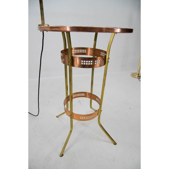 Image 1 of Vintage Rauchtisch mit Lampe, 1900er