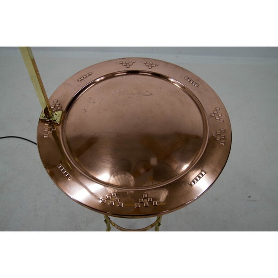 Image 1 of Vintage Rauchtisch mit Lampe, 1900er