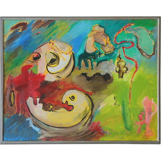 Image 1 of Vintage-Gemälde von Lennart Lilja, Schweden 1950