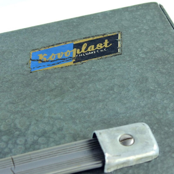 Image 1 of Alter Safe aus Stahl und Kunststoff, Tschechoslowakei 1980