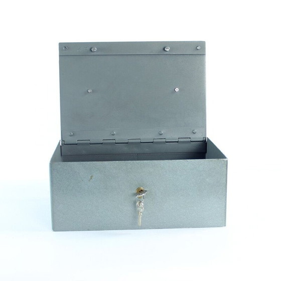 Image 1 of Alter Safe aus Stahl und Kunststoff, Tschechoslowakei 1980