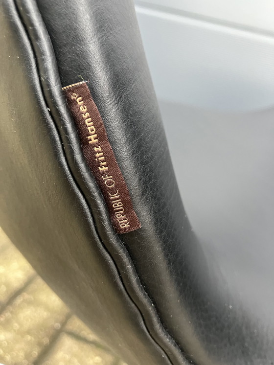 Image 1 of Original Fritz Hansen Schwanenstuhl aus schwarzem Leder Top Zustand!