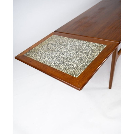 Image 1 of Vintage Couchtisch aus Teakholz mit Erweiterungen, Dänemark 1960