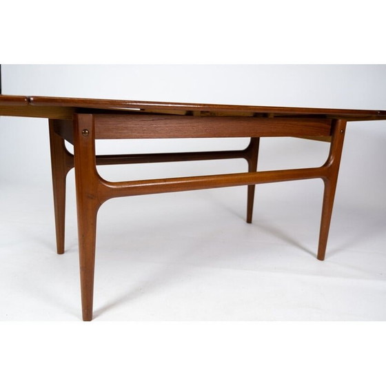 Image 1 of Vintage Couchtisch aus Teakholz mit Erweiterungen, Dänemark 1960