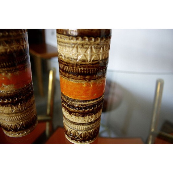 Image 1 of Paar kleine Vintage-Vasen von Aldo Londi, 1970er Jahre