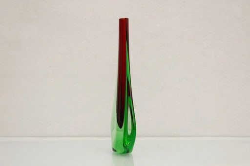 Murano Vase Von Flavio Poli Für Seguso