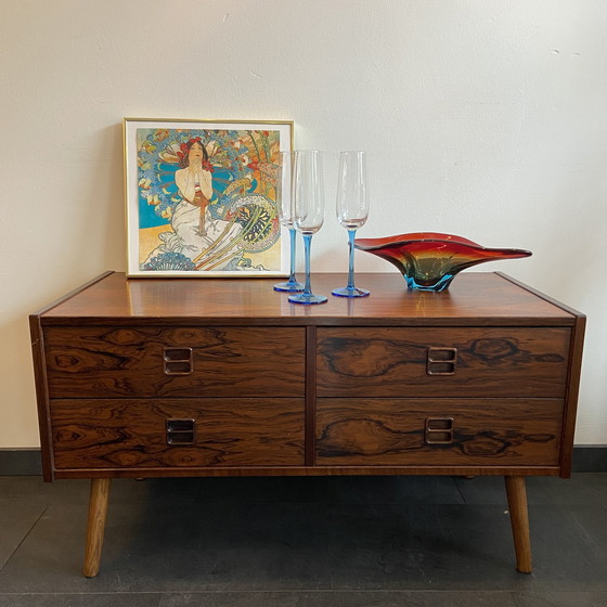 Image 1 of Vintage Fernsehschrank/ niedriges Sideboard aus Palisander