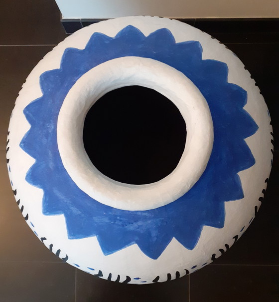 Image 1 of Isabelle de Borchgrave, Zeer Grote Designvaas L Middles Of Your Tables