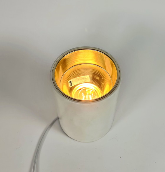 Image 1 of Niederländisches Design – Raak Amsterdam – Deckenleuchte – (2 Stück) – weiß lackierte Aufbauleuchte – goldfarbener Spiegelreflek