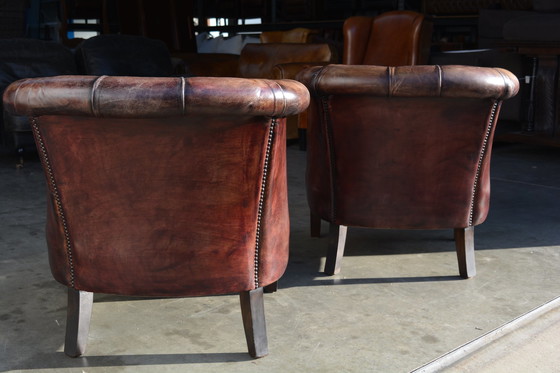 Image 1 of 2x Chesterfield Clubsessel