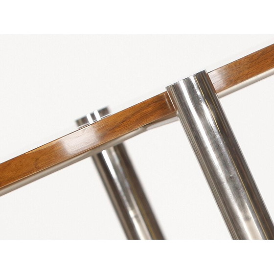 Image 1 of Vintage Couchtisch aus Chrom, Holz und Nussbaum, 1930