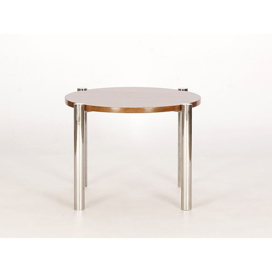 Image 1 of Vintage Couchtisch aus Chrom, Holz und Nussbaum, 1930