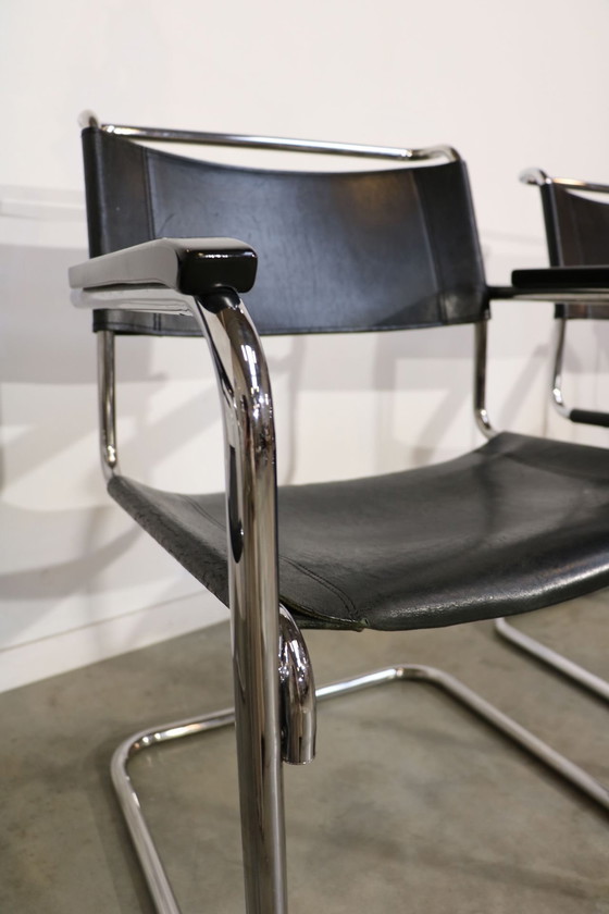 Image 1 of 5 Thonet S34 Slide Stühle von Mart Stam