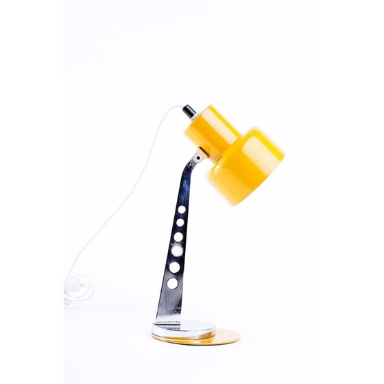 Image 1 of Vintage Ungarische Gelbe Tischlampe - 1970er
