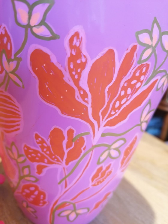 Image 1 of Handbemalte Vase Fantasy Flower