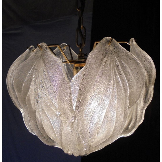 Image 1 of Vintage-Kronleuchter aus Muranoglas von Novaresi, 1980