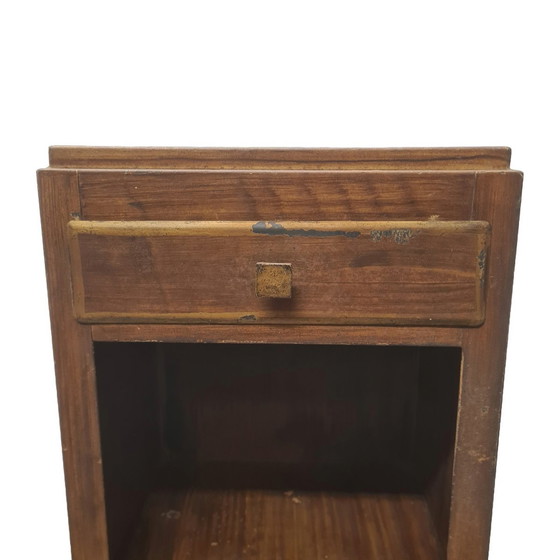 Image 1 of Französischer Faux-Bois-Metallschrank, Anfang 20.