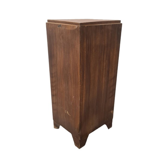 Image 1 of Französischer Faux-Bois-Metallschrank, Anfang 20.